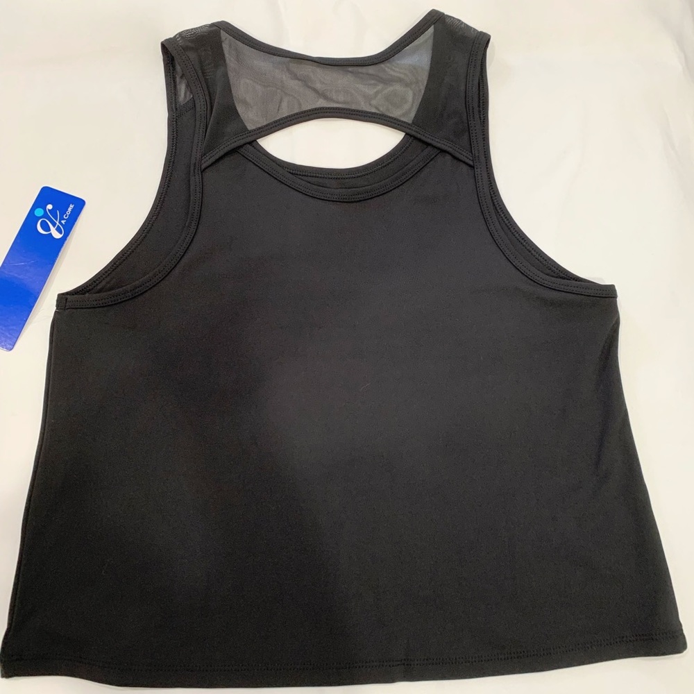 A Core Workout Open Back Tank Top Black Size S
